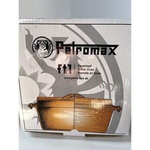 Petromax Cast Iron Camping Or In Home Kitchen Dutch Oven Feeds 1-3 People NEW